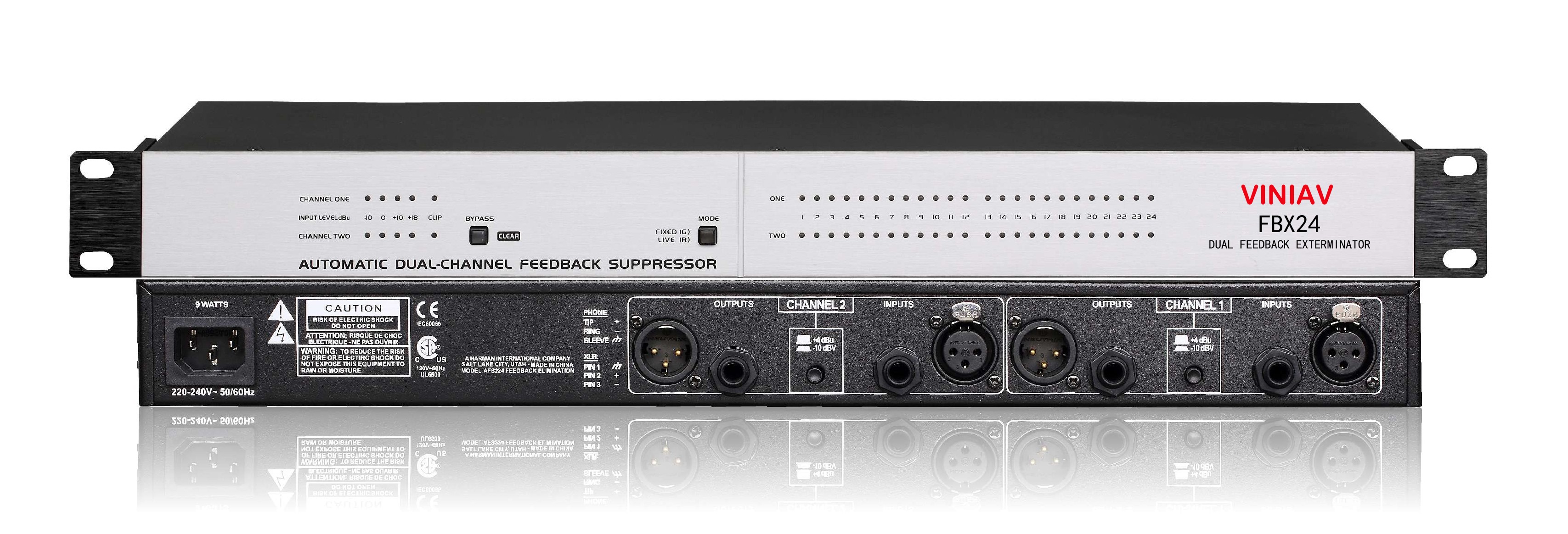 VINIAV FBX24反馈抑制器 VINIAV FBX24反馈抑制器