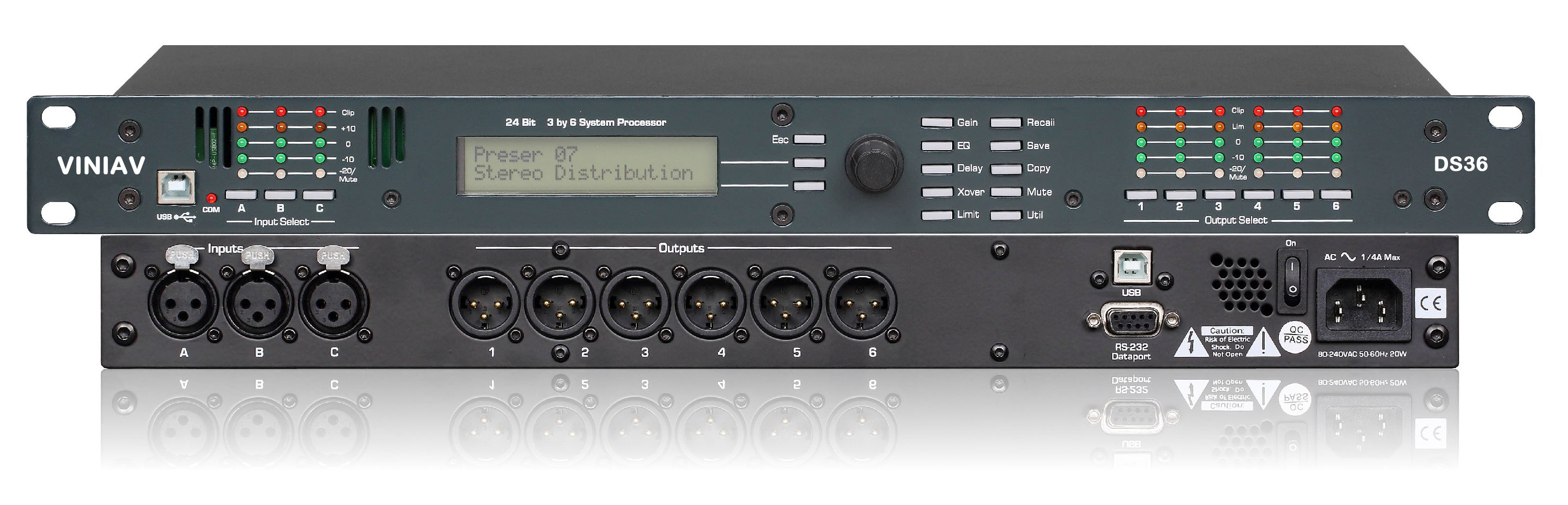 VINBIAV DS36数字式分频器/系统处理器 VINBIAV DS36数字式分频器/系统处理器