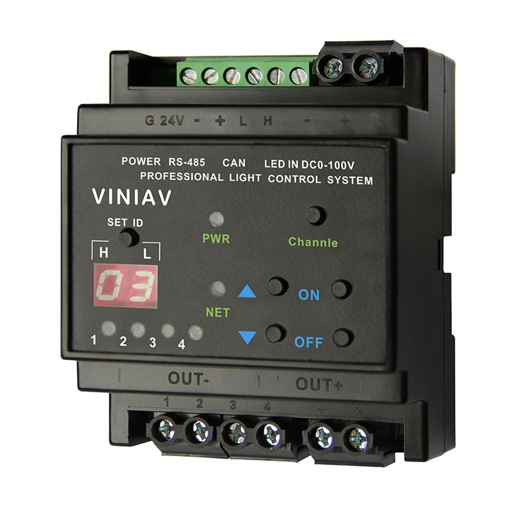 4路导轨式LED调光器