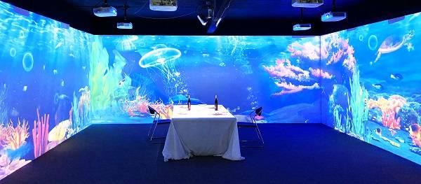 三折幕投影系统 三折幕投影系统