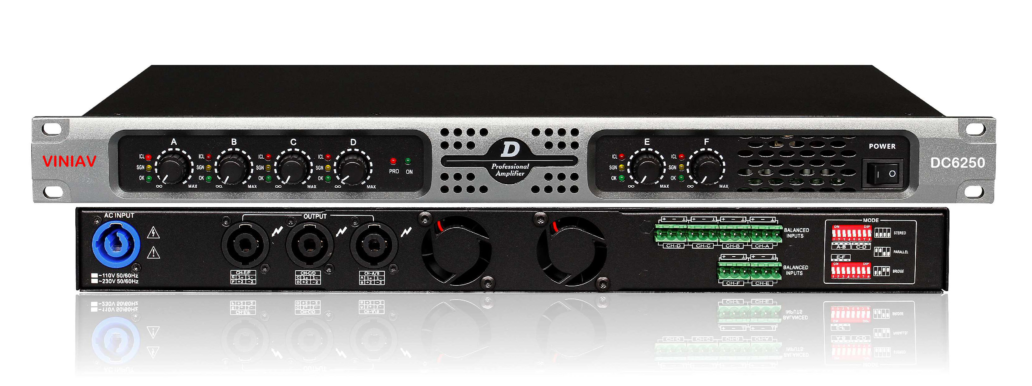 VINIAV威尼DC6250多通道数字功放机