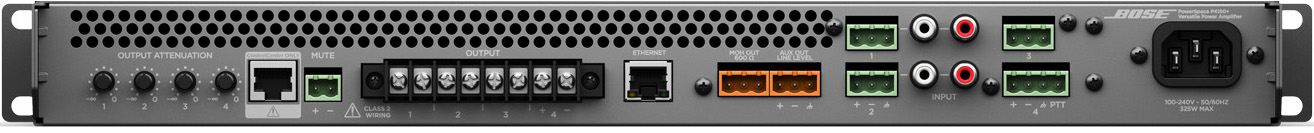 BOSE PowerSpace P4150+功放机背面 BOSE PowerSpace P4150+功放机背面