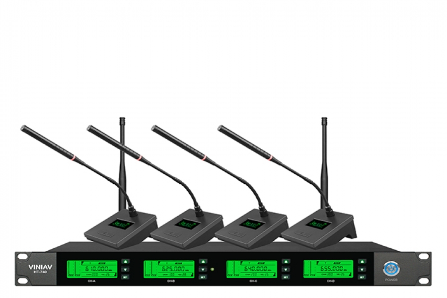 VINIAV HT-740一拖四会议无线话筒
