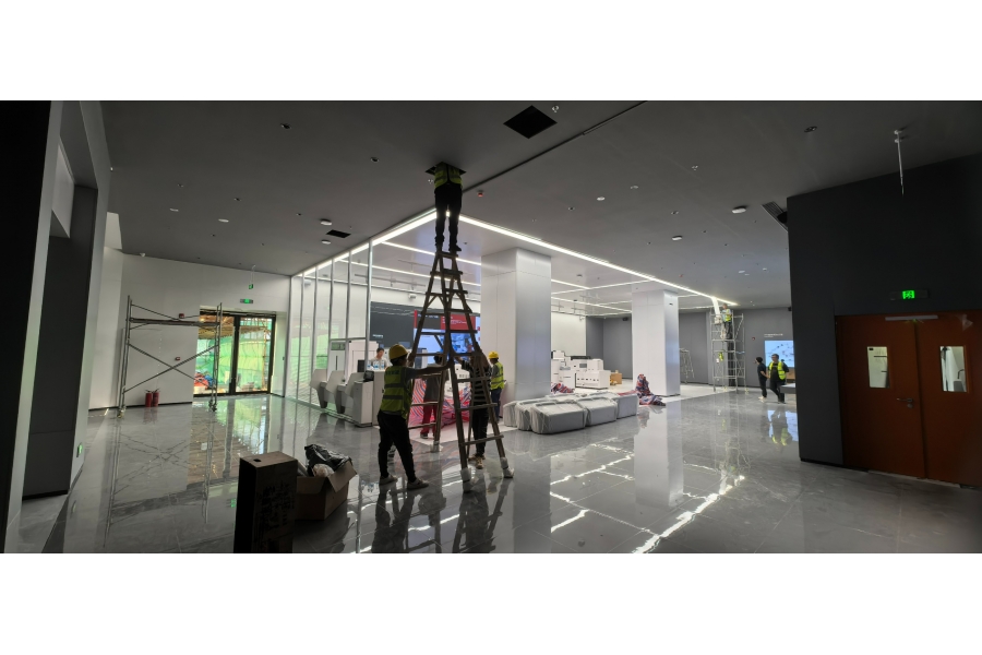 某医疗企业武汉公司展厅采用LONGCHUNG智慧导览系统